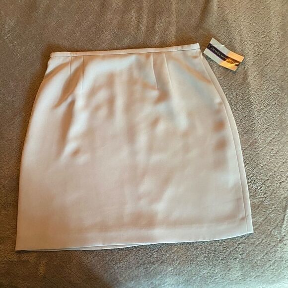 NWT light gray petite skirt - Picture 1 of 10